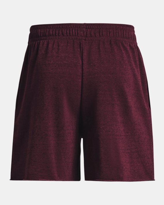 Men's UA Rival Terry 6" Shorts in Maroon image number 5